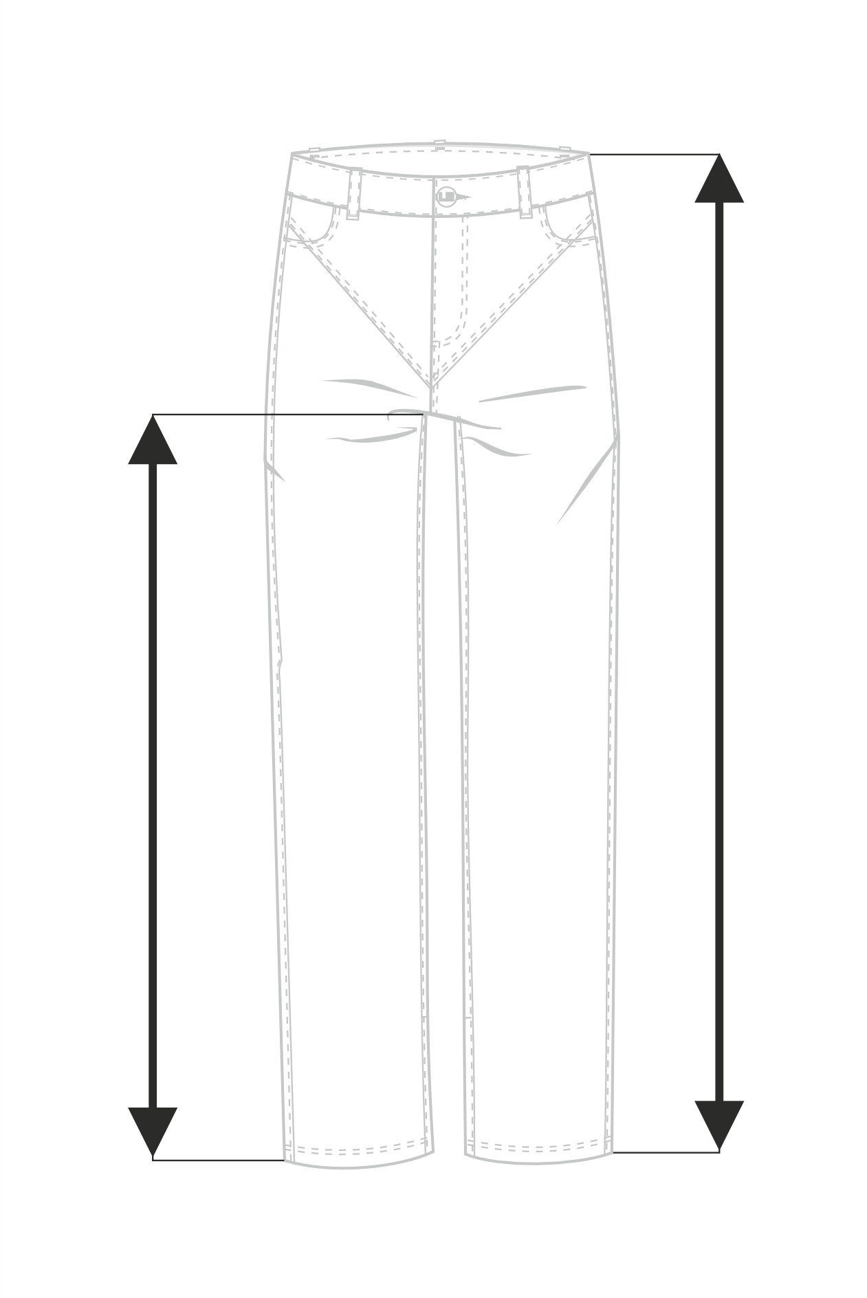Demi jeans blanc