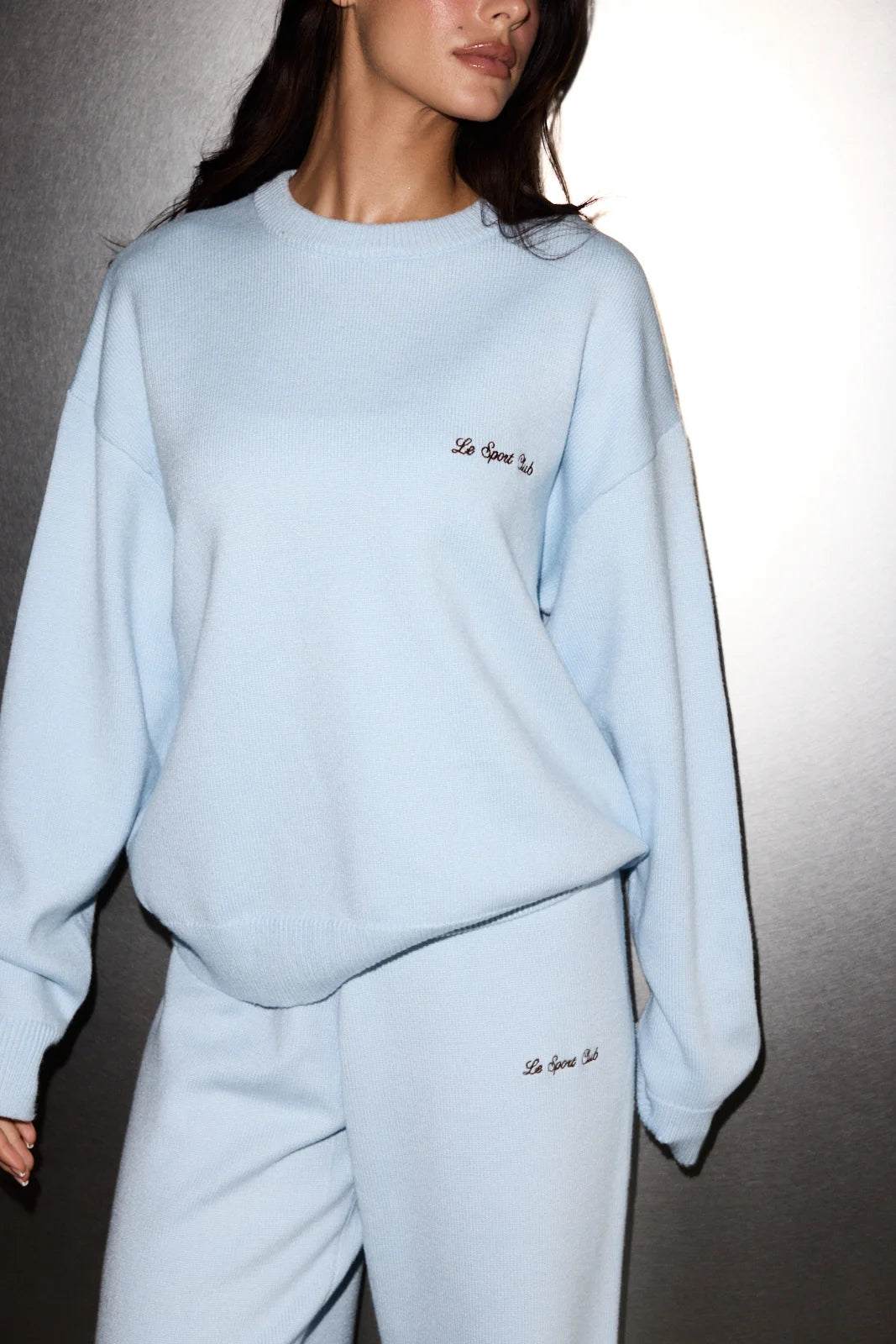 SOFT KNIT CREWNECK BABY BLUE