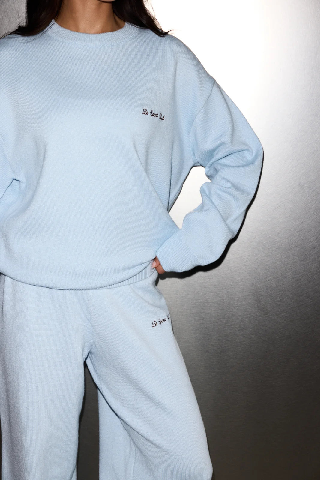 SOFT KNIT CREWNECK BABY BLUE