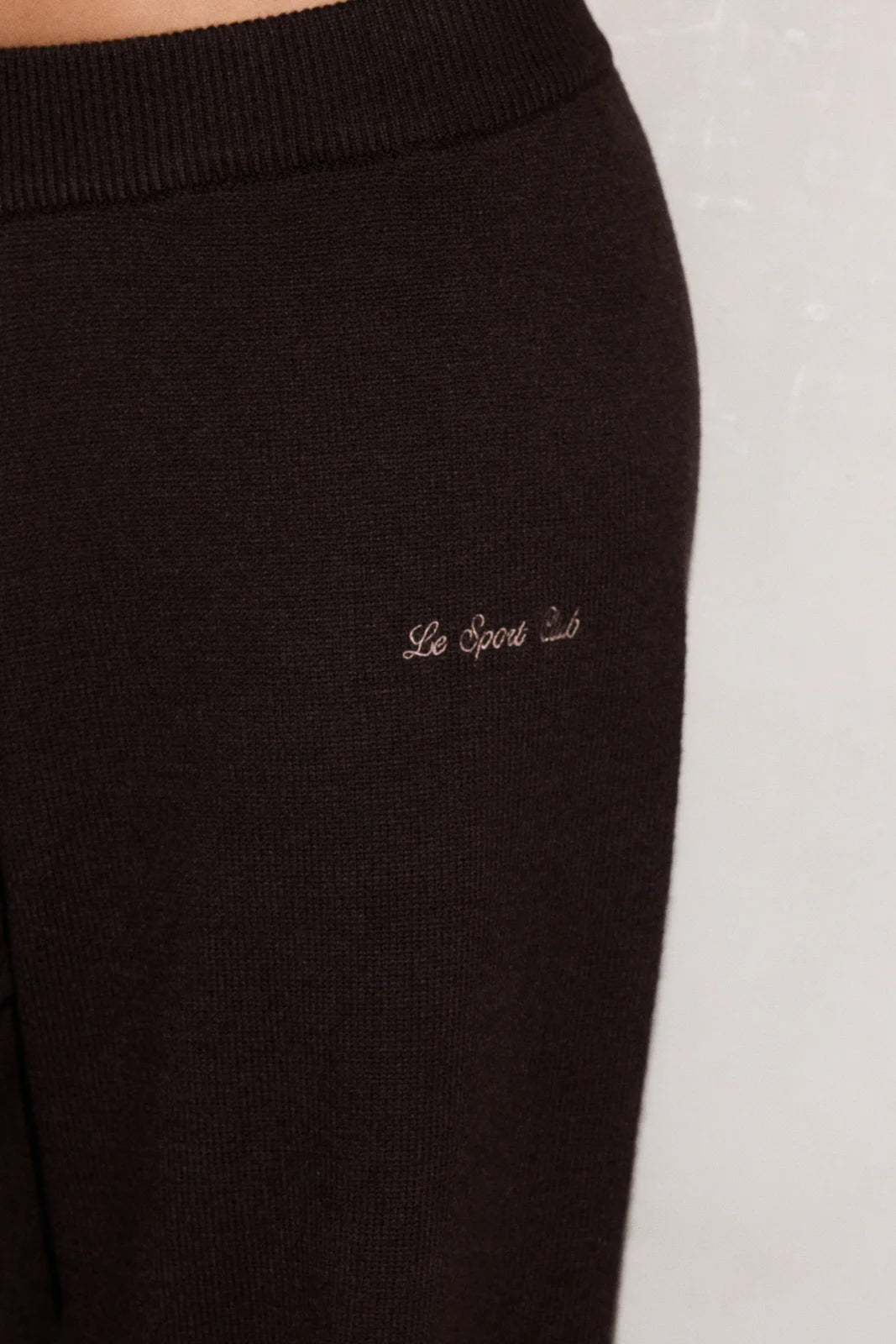 SOFT KNIT TROUSERS BRUN - zdjęcie 4 z 9