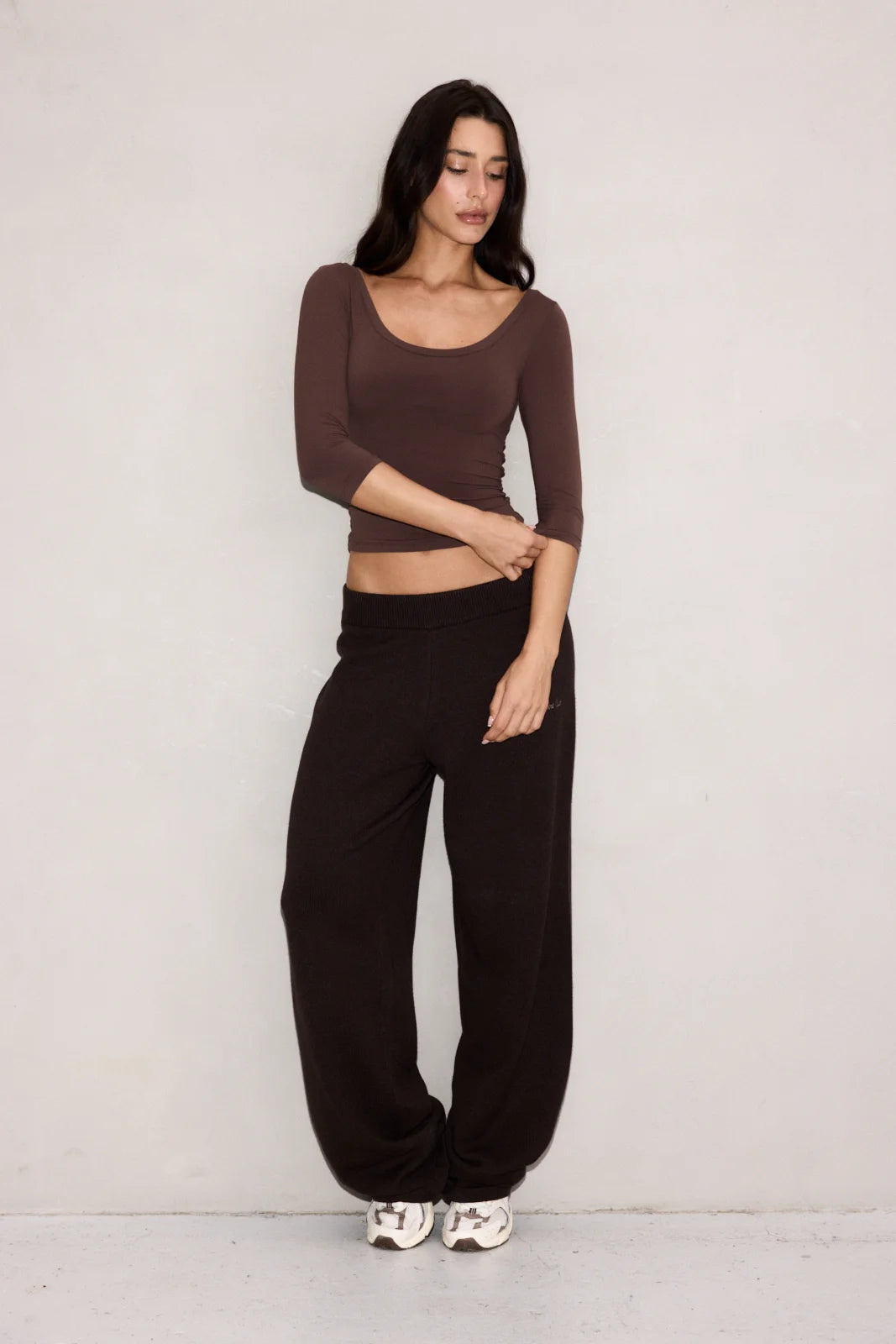 NO. 5 SOFTSKIN FEMME TOP BRUN