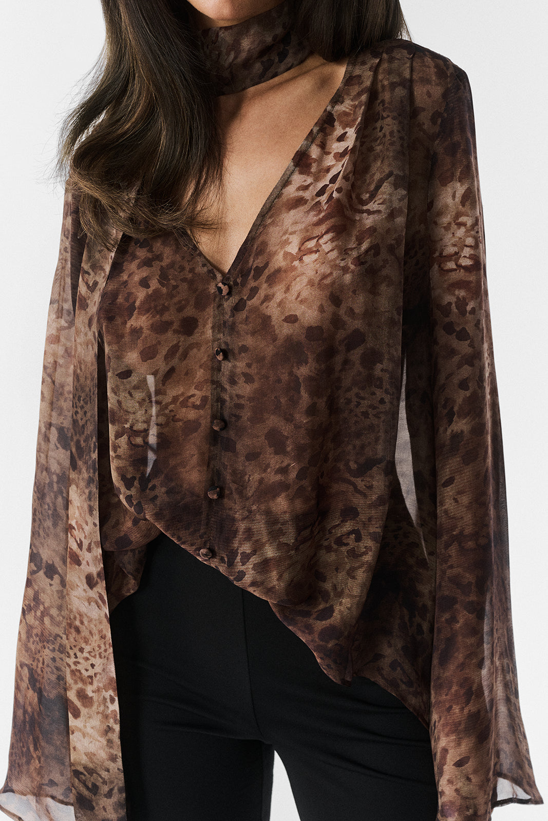 Aude shirt leopard