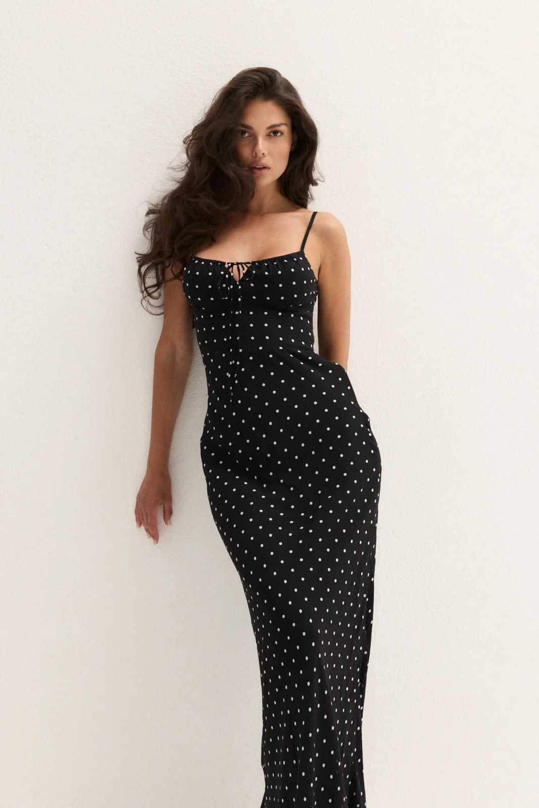 Roseline chiffon dots