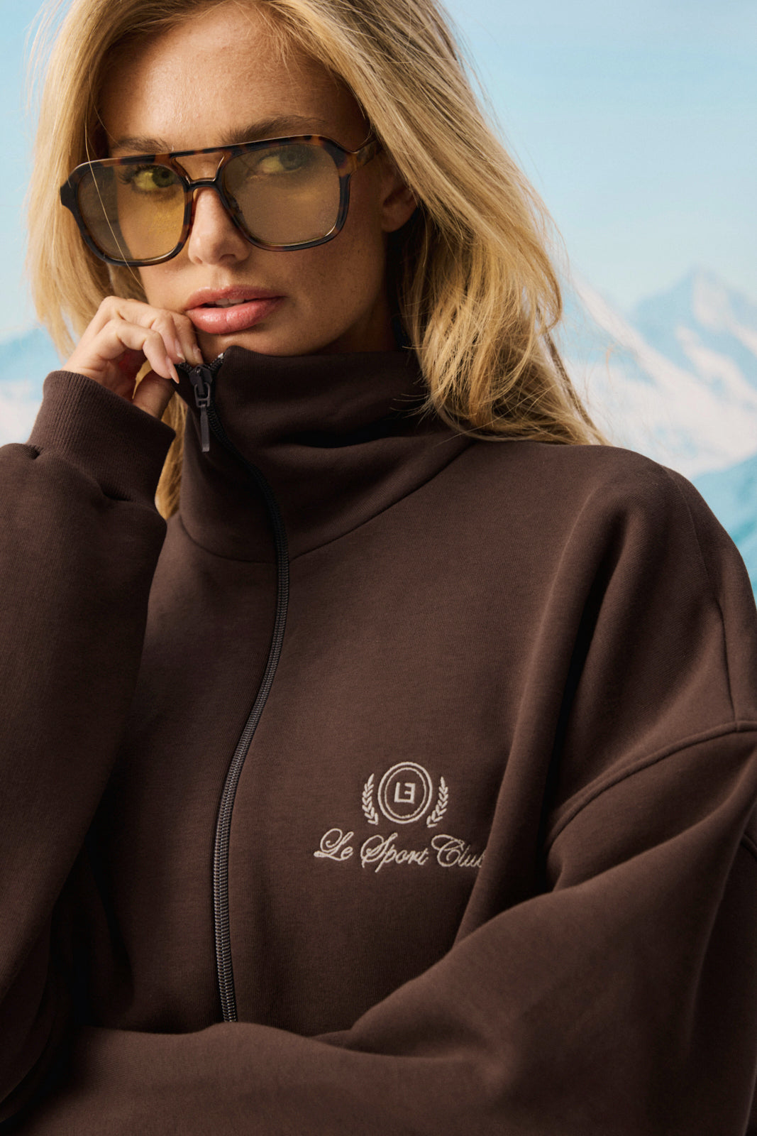 Stacey zip marron