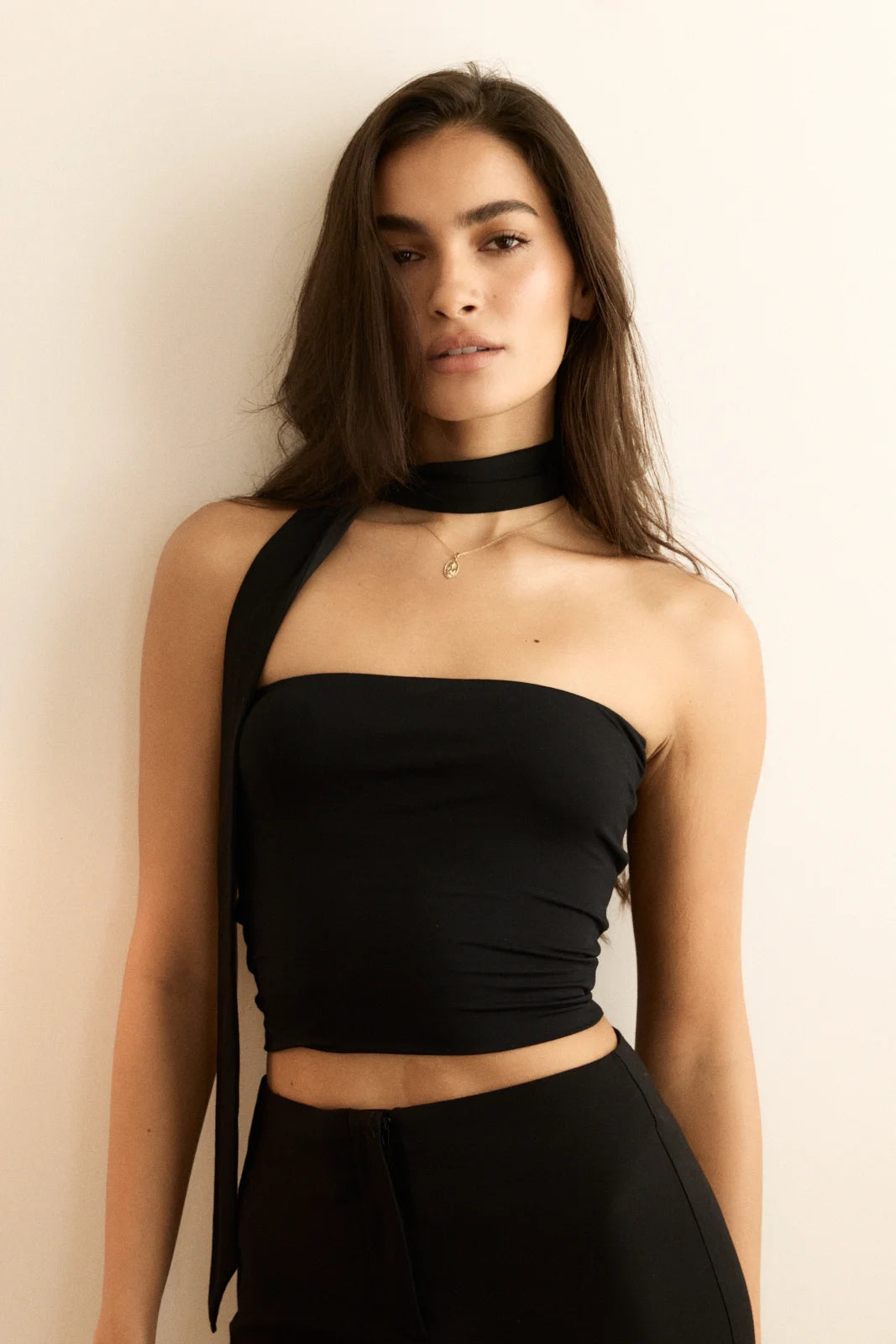 Zaha bandeau top noir