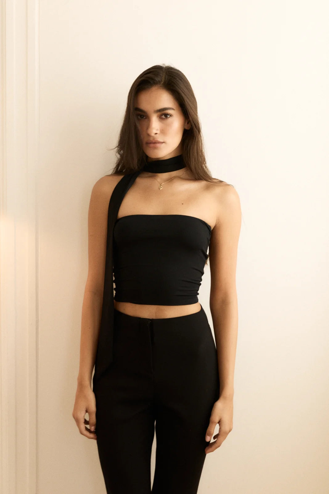 Zaha bandeau top noir