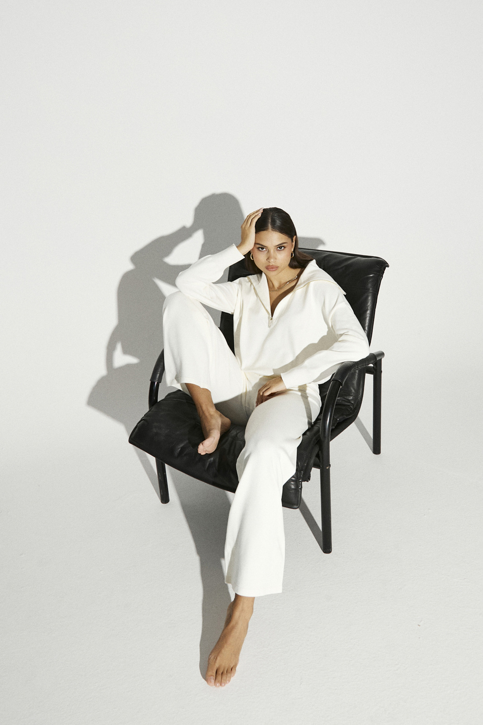IVY ZIP BLANC
