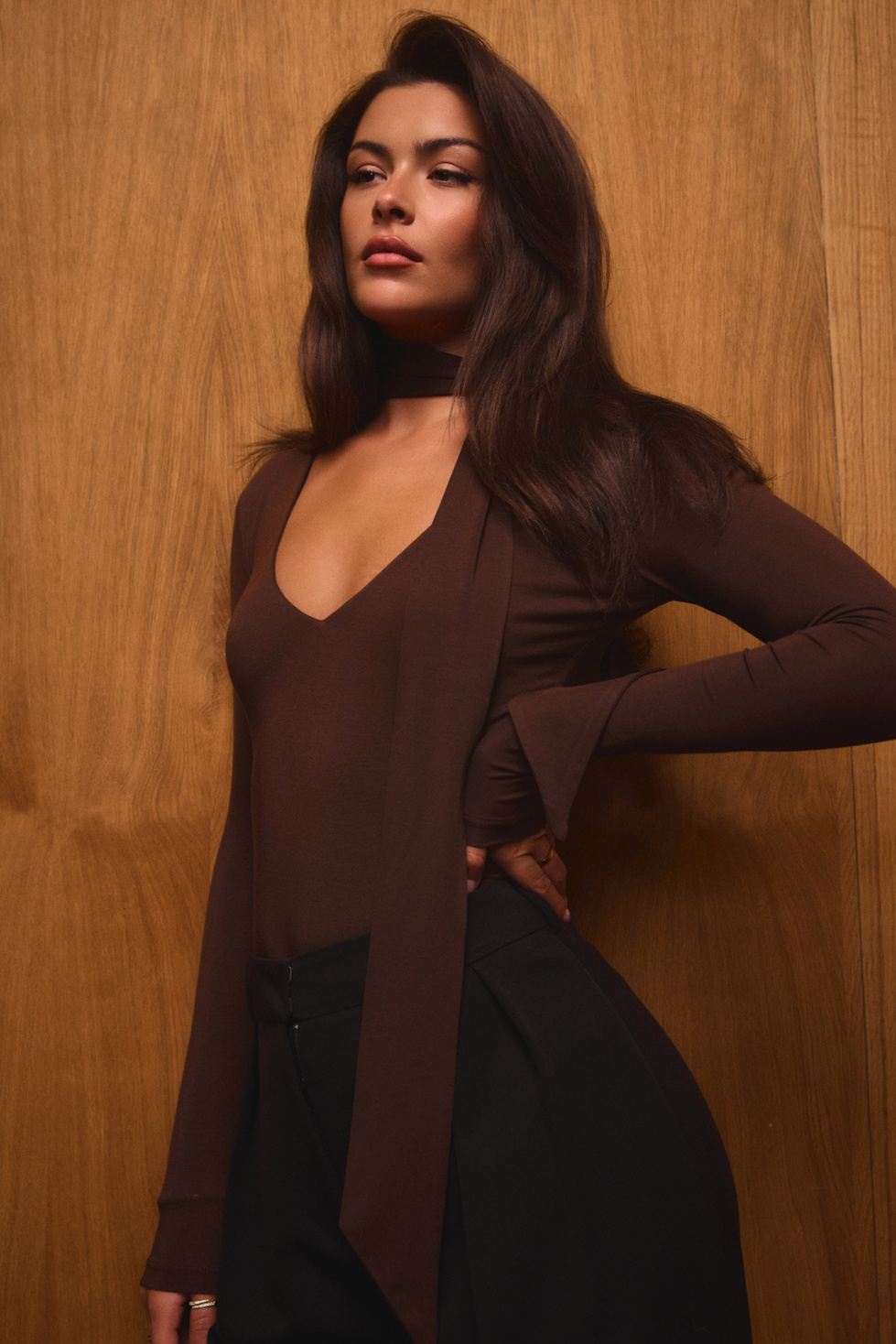 ODILE TOP MARRON